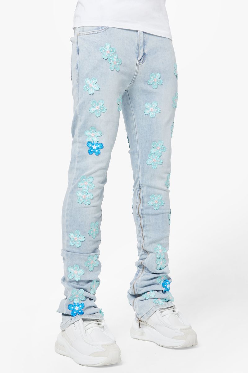 Guapi "Aqua Blue Blossom Denim"