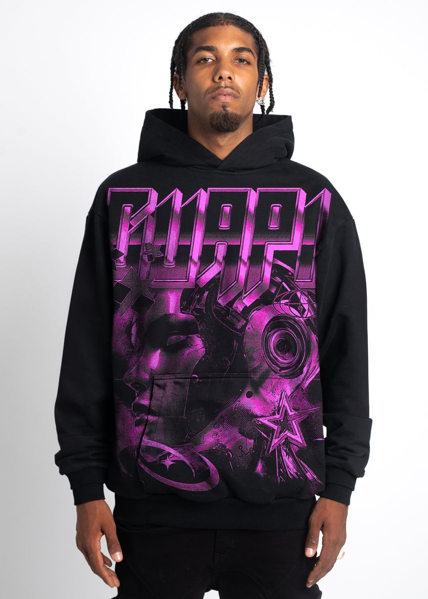 Guapi "Cyber Pink" Hoodie (Black)