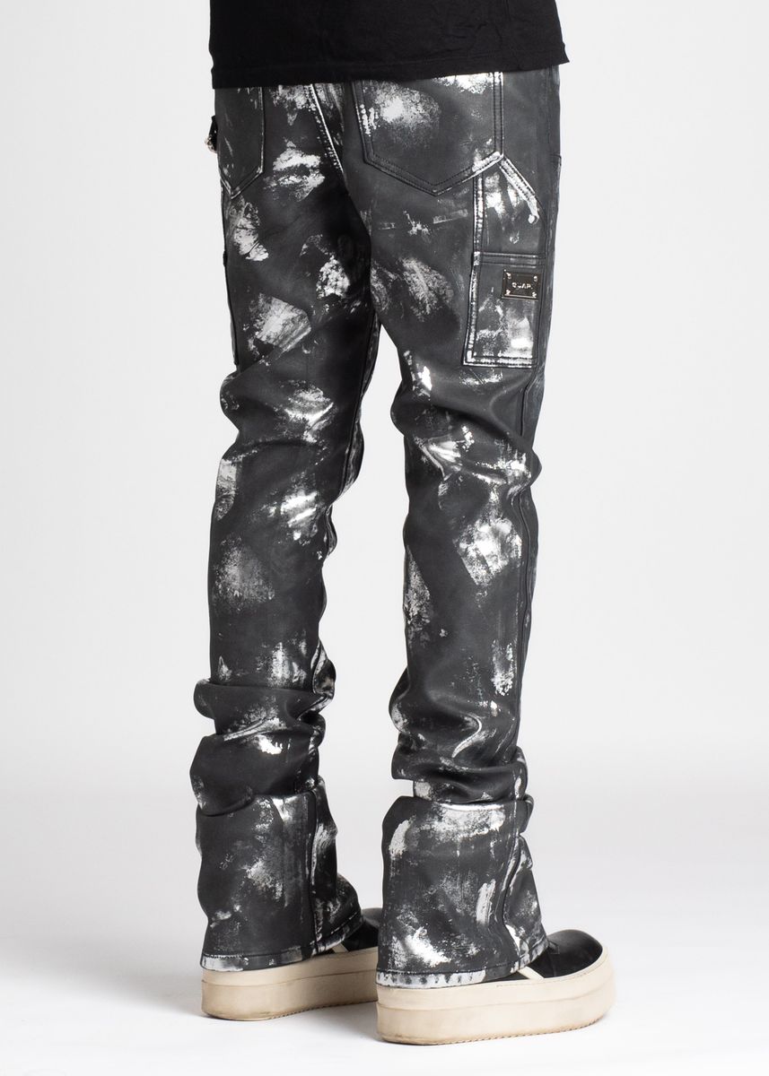 Guapi "Obsidian Carpenter" Leather Jeans