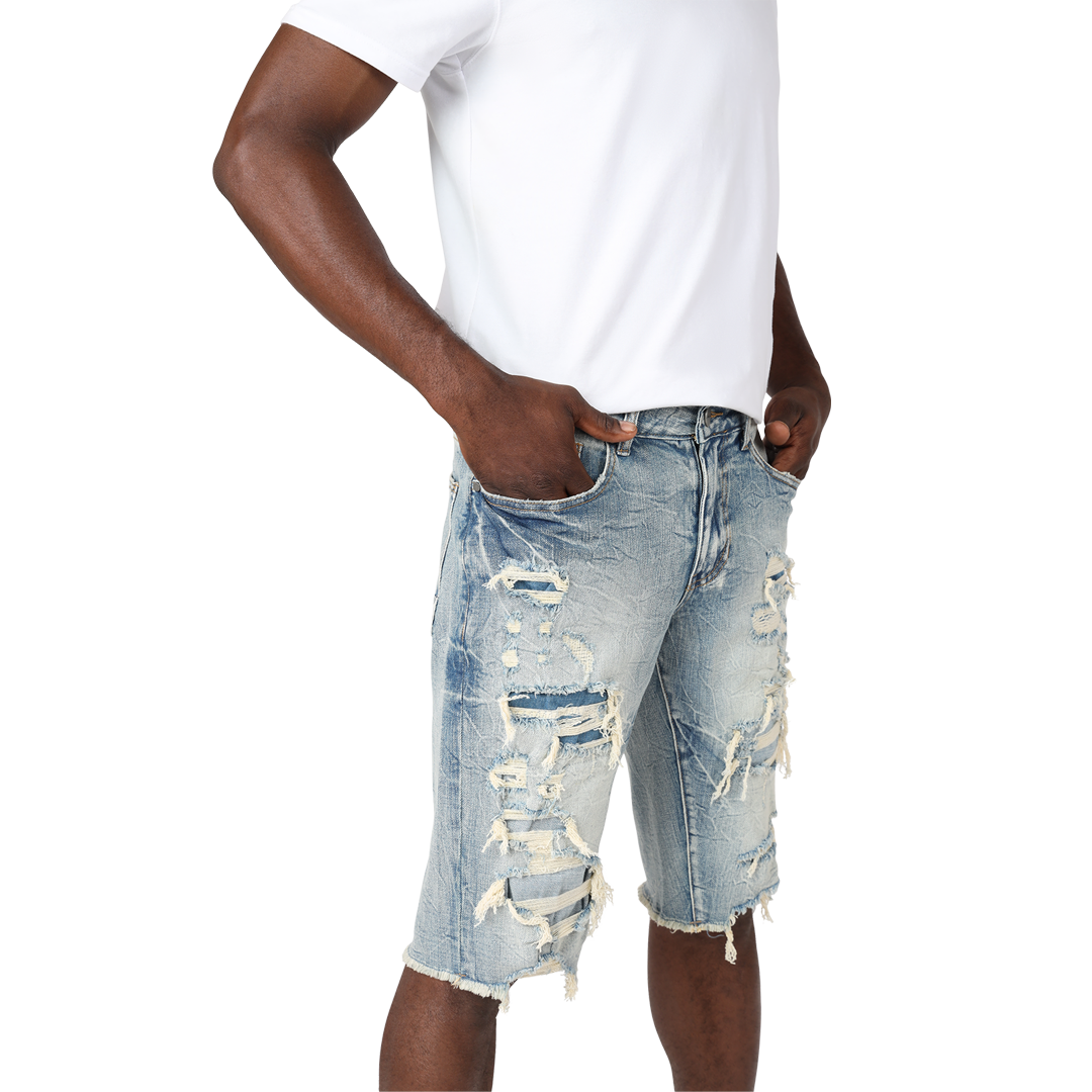 Smoke Rise "ELM" Blue Jorts