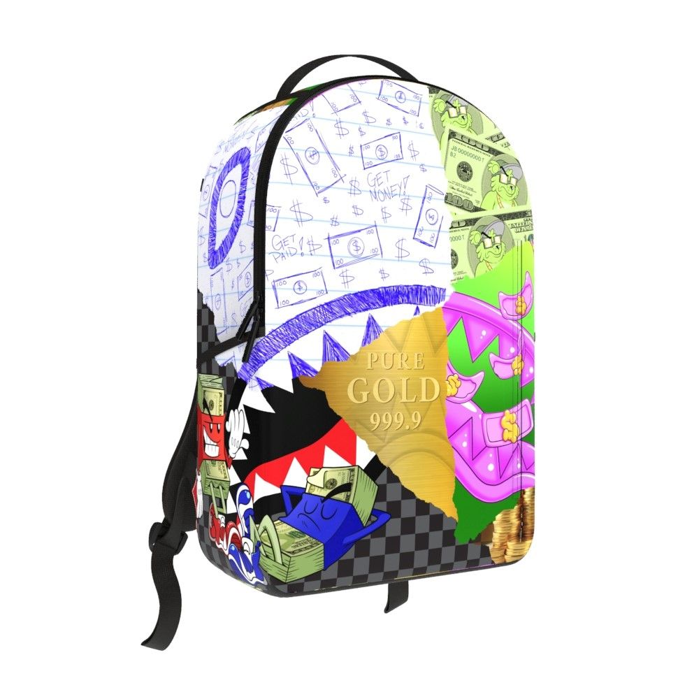 Sprayground "MEAN MONEY COLLAGE" BACKPACK