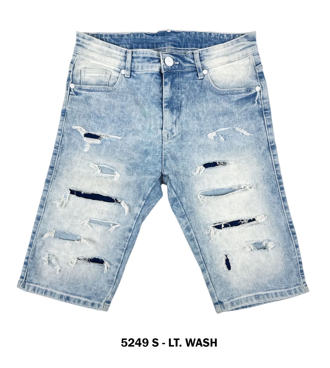 Focus Jeans "Rip And Repair Ice Wash" Jorts