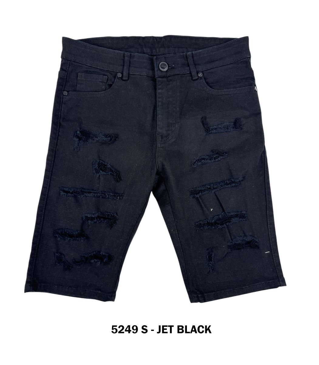 Focus Jeans "Rip And Repair Black" Jorts