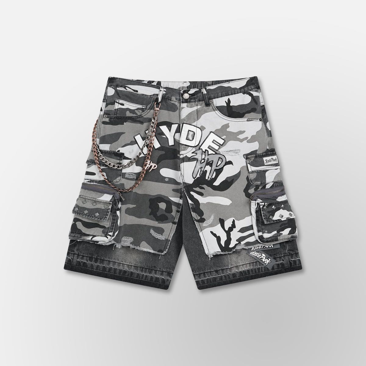 Hyde Park "Studded Park Camo " Jorts