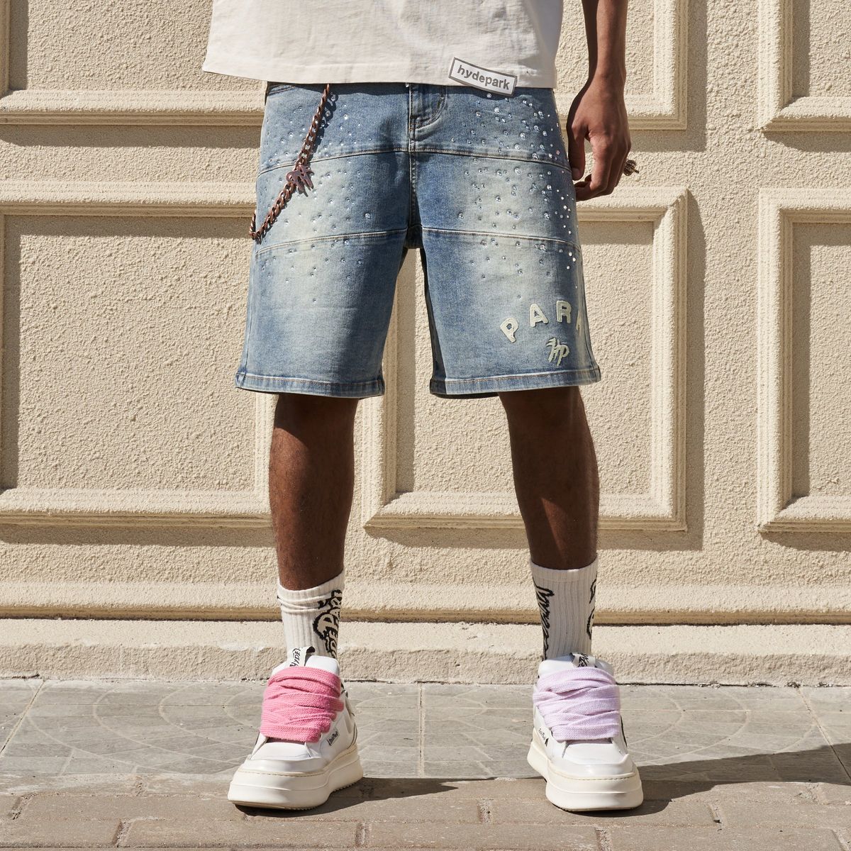 Hyde Park "Studded Park" Jorts (Blue)