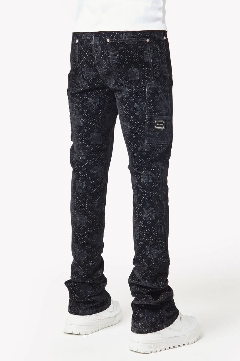 パンツ GUAPI All Black Monogram Denim Guapi 