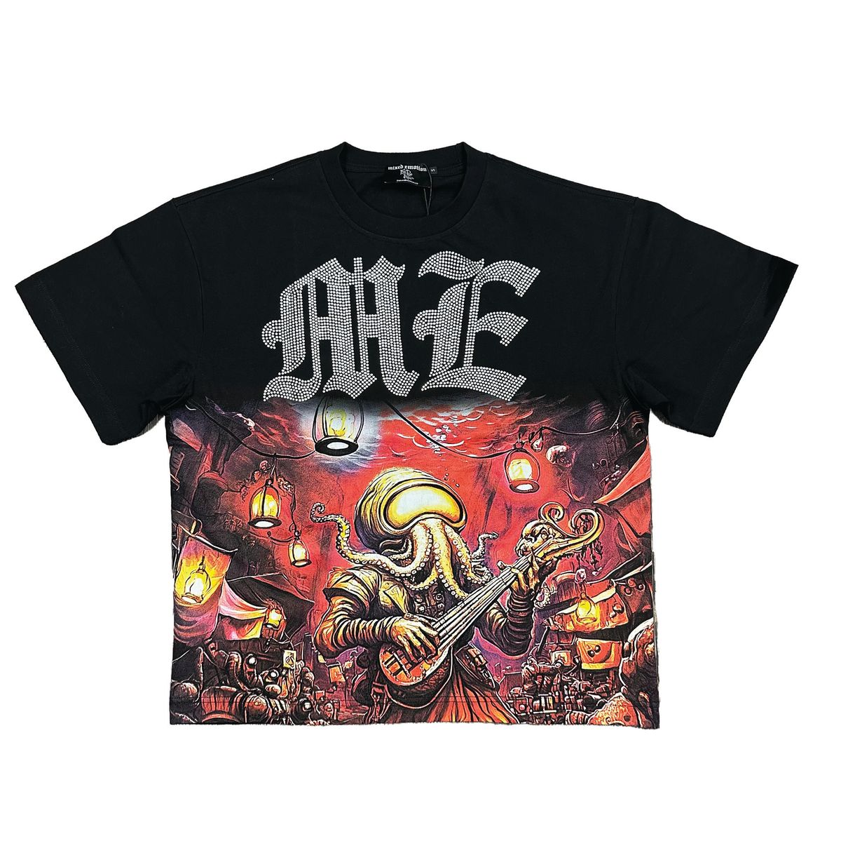 Mixed Emotion "Octopus" Rhinestone Tee