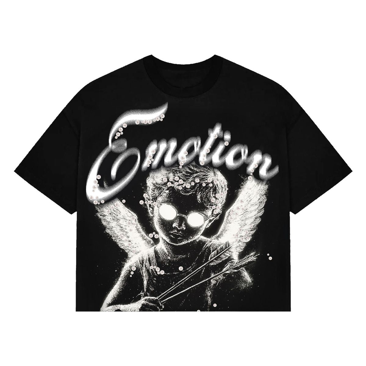 Mixed Emotion "Black Pearl” Cropped Tee