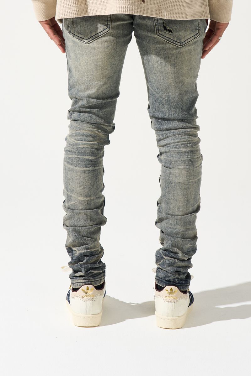 Serenede "Gunmetal" Skinny Jeans Steel Overdye