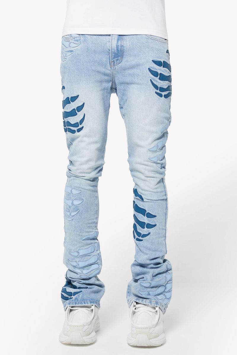 Guapi "Aqua Blue Hell Dragger" Denim