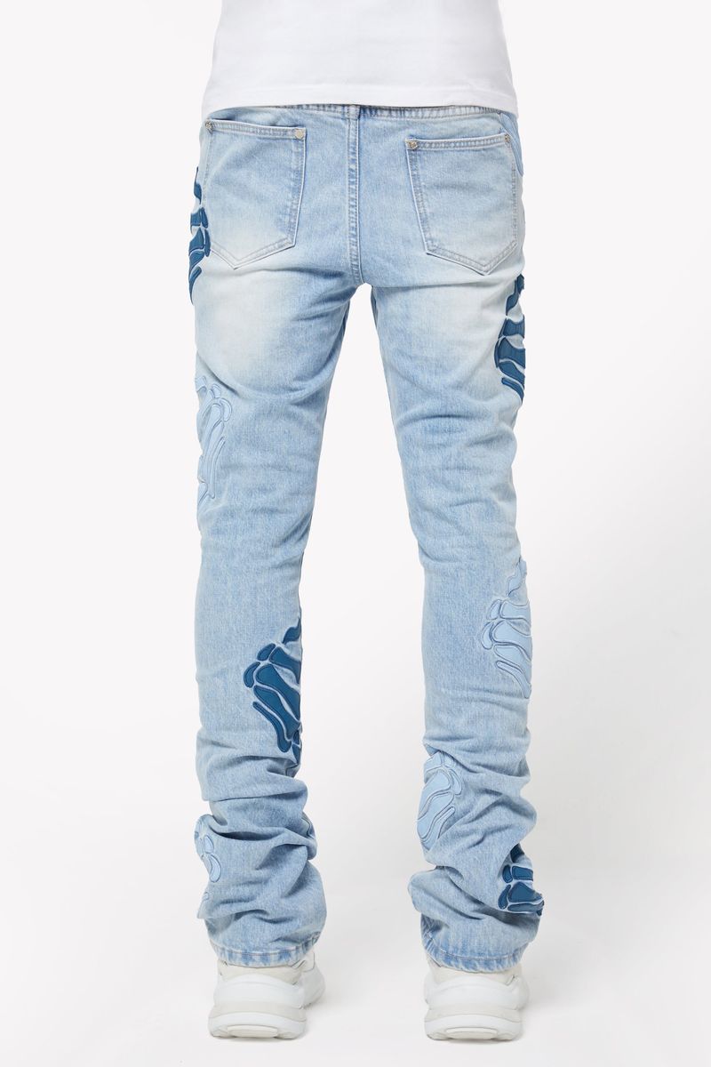 Guapi "Aqua Blue Hell Dragger" Denim
