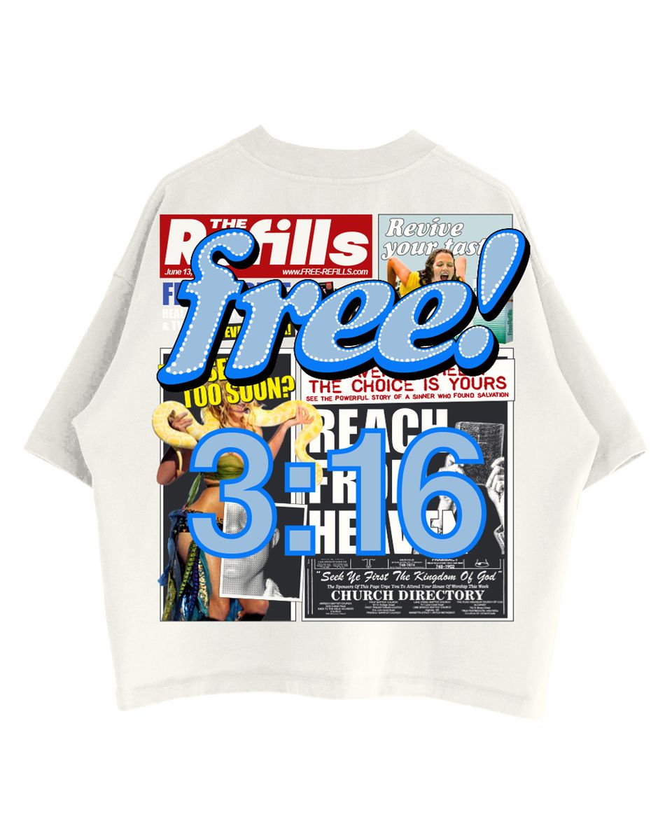 Free Refills “TABLOID TEE"