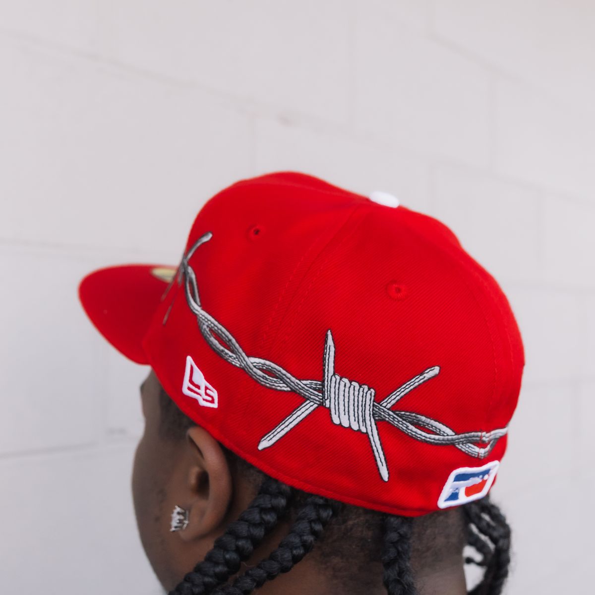 Love Sucks Barbwire Fitted "Red"