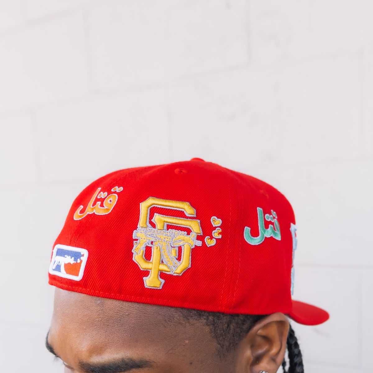 Love Sucks Barbwire Fitted "Red Multi Logo"