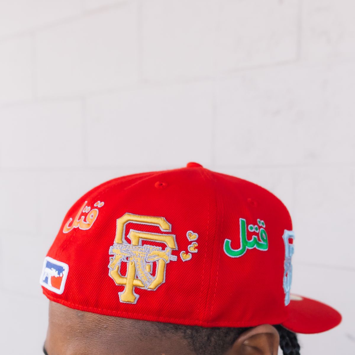 Love Sucks Barbwire Fitted "Red Multi Logo"