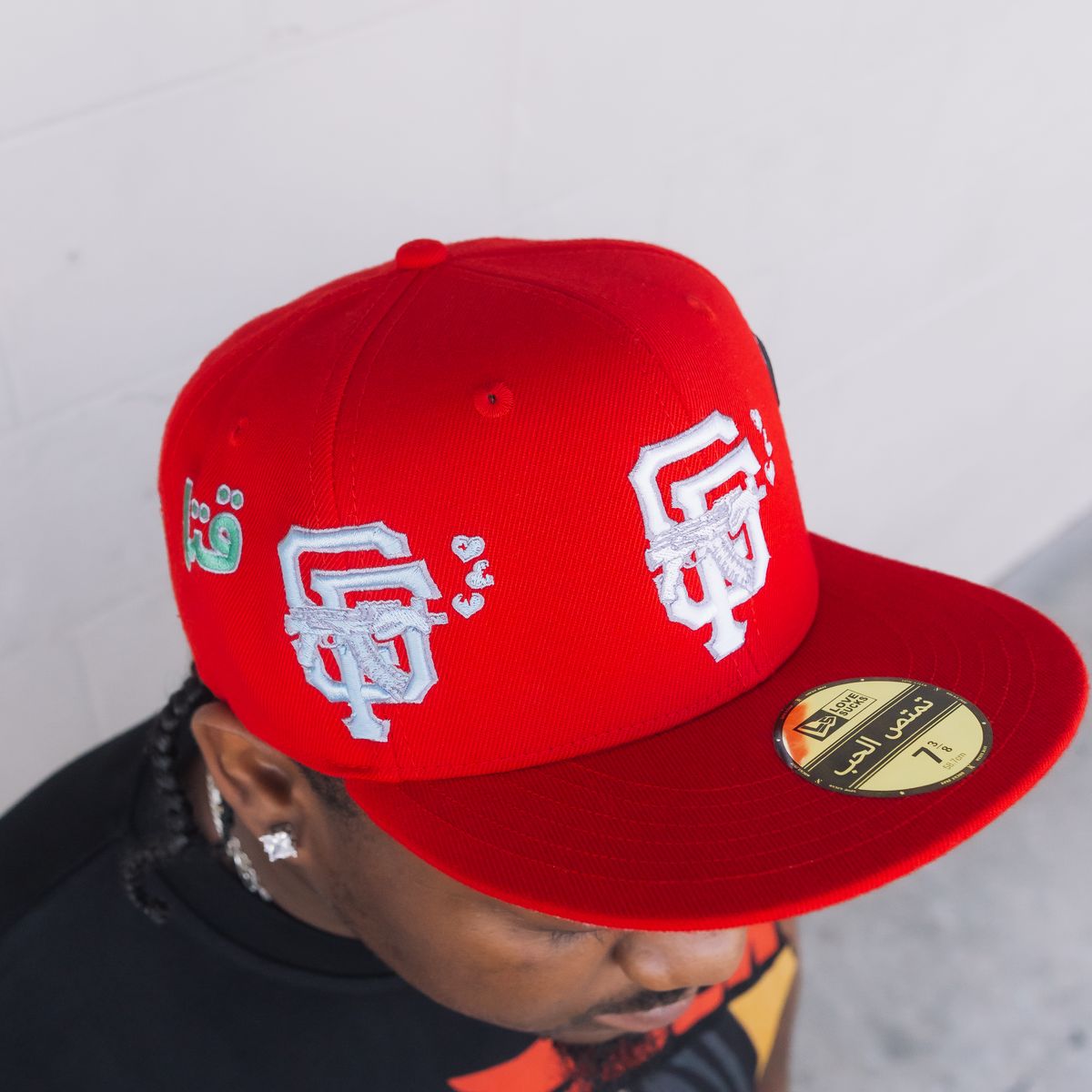 Love Sucks Barbwire Fitted "Red Multi Logo"