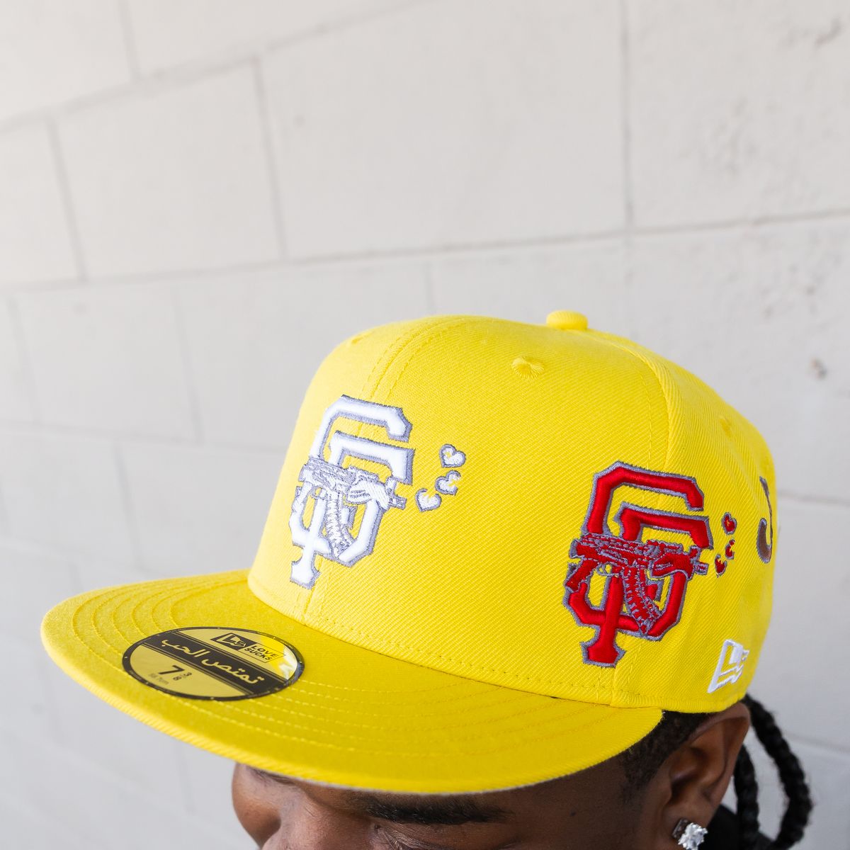 Love Sucks Barbwire Fitted "Yellow Multi Logo"