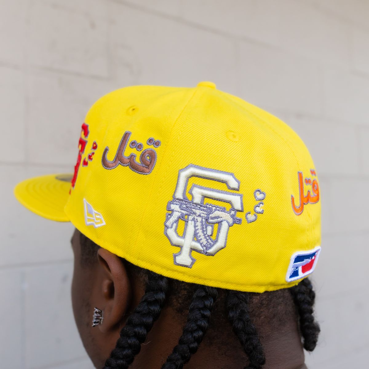 Love Sucks Barbwire Fitted "Yellow Multi Logo"