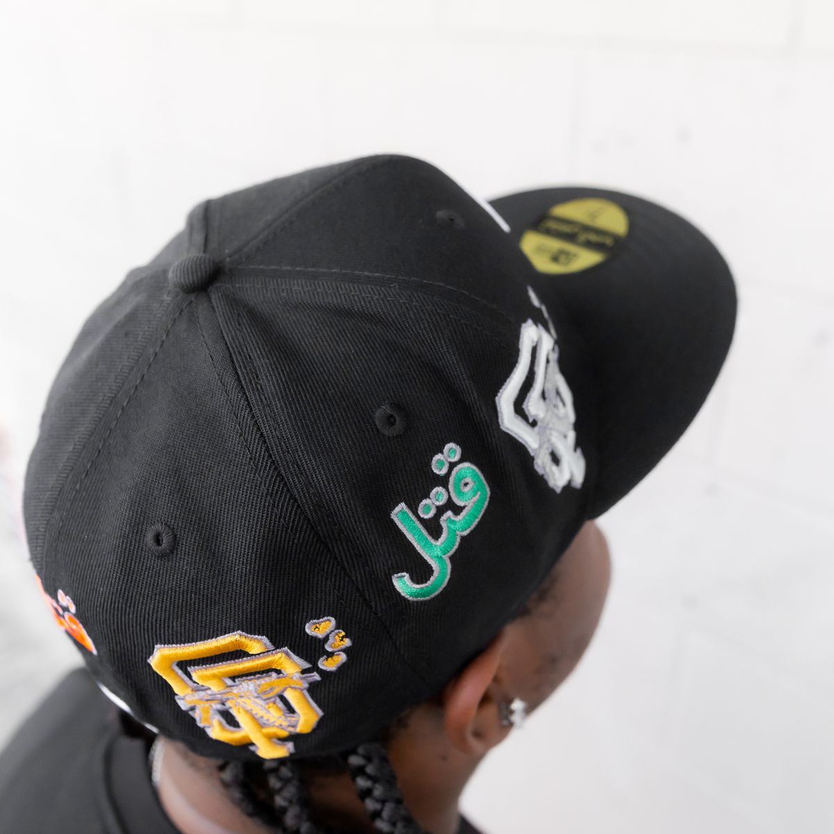 Love Sucks Barbwire Fitted "Black Multi Logo"
