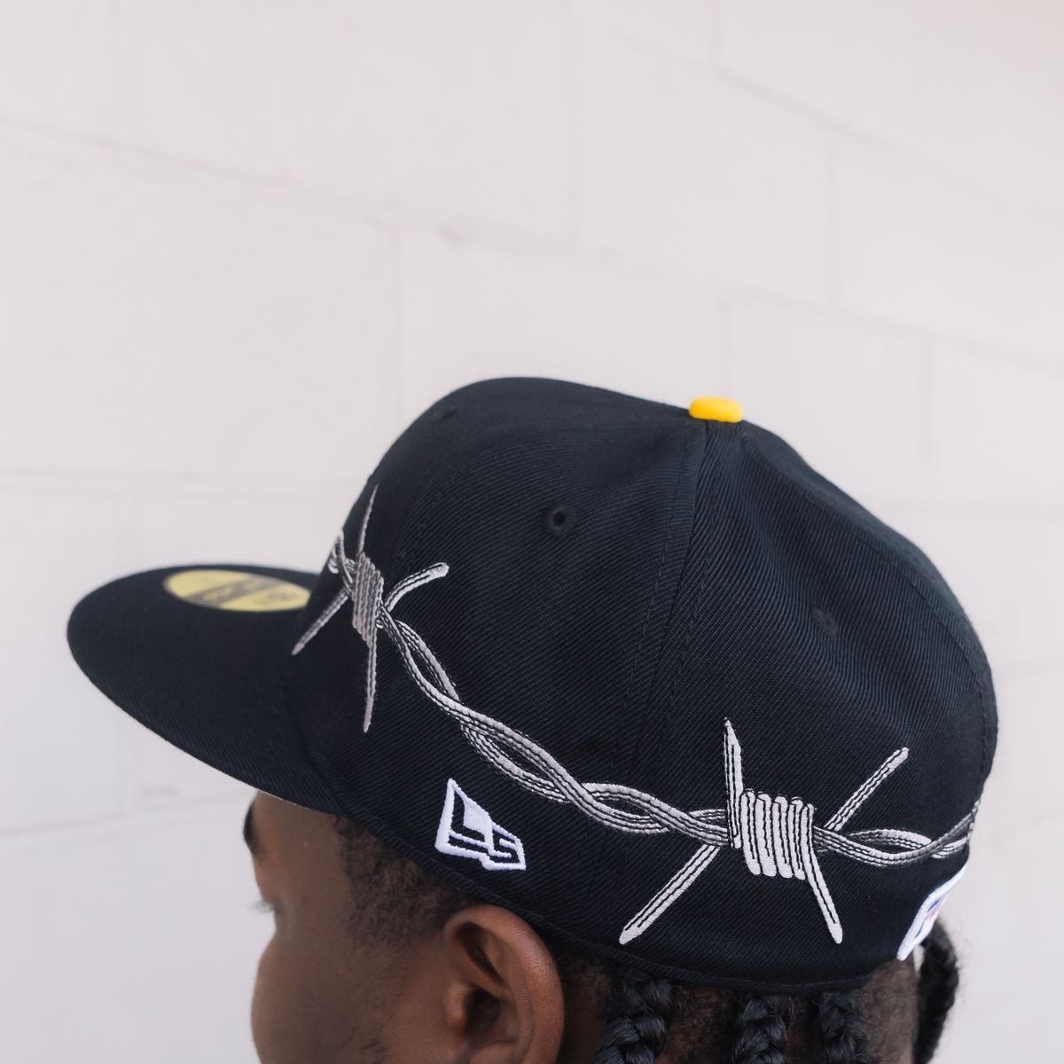 Love Sucks Barbwire Fitted "Black/ University Gold"