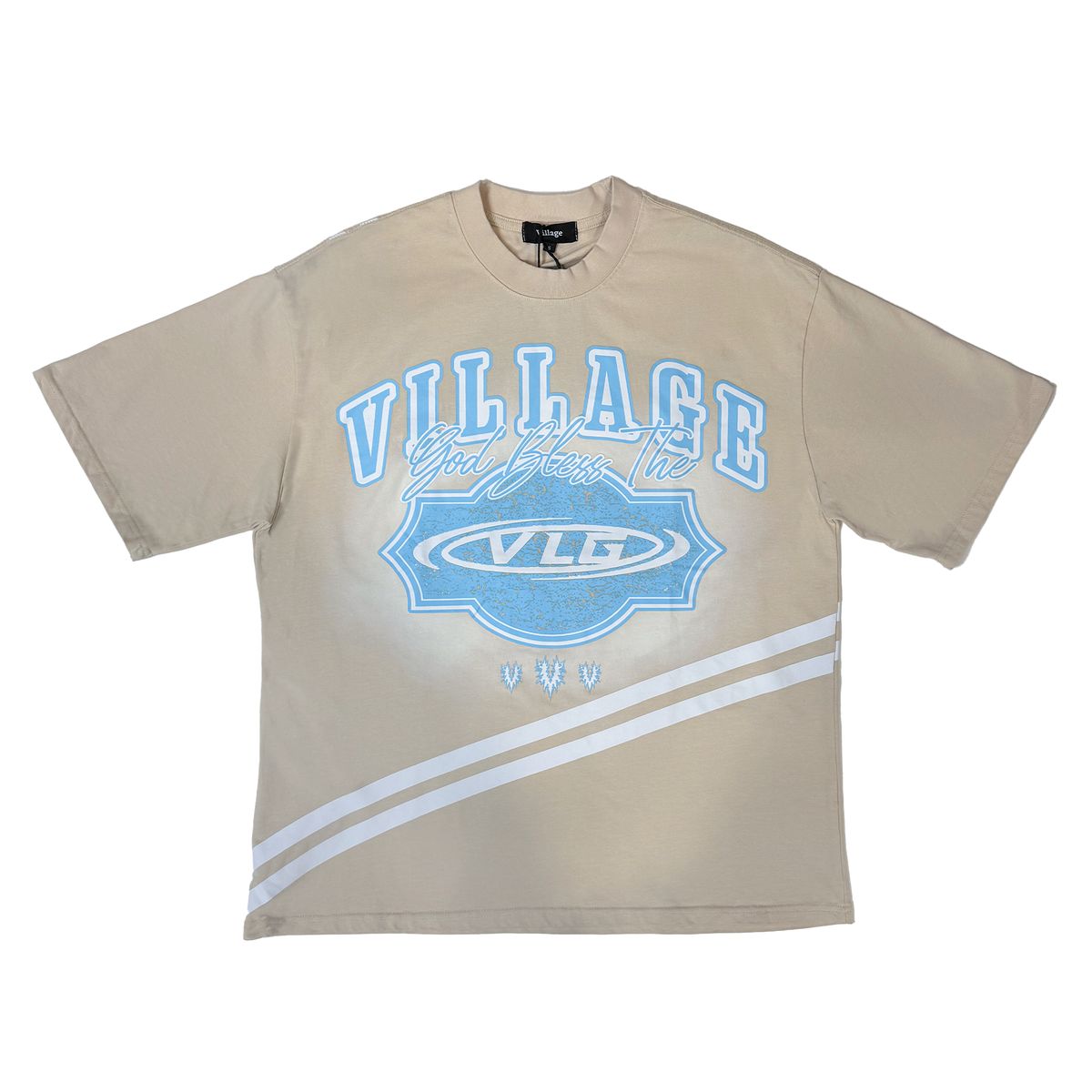 Village "Ford Logo Tee in Cream"