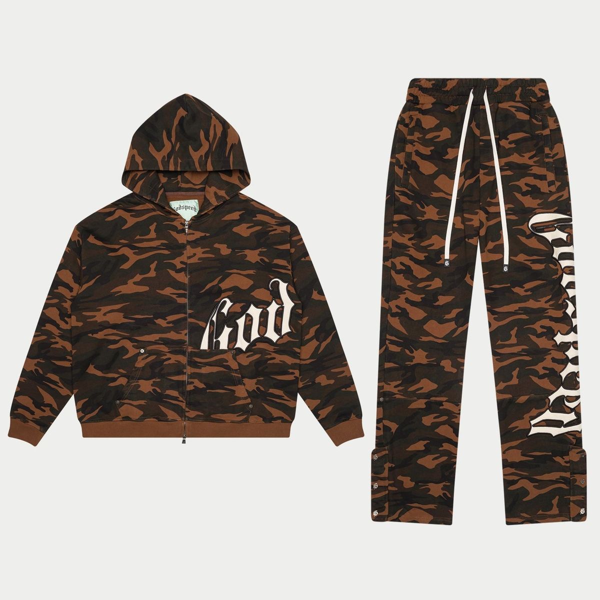 Godspeed “Og Logo Sweatsuit (Brown Camo)