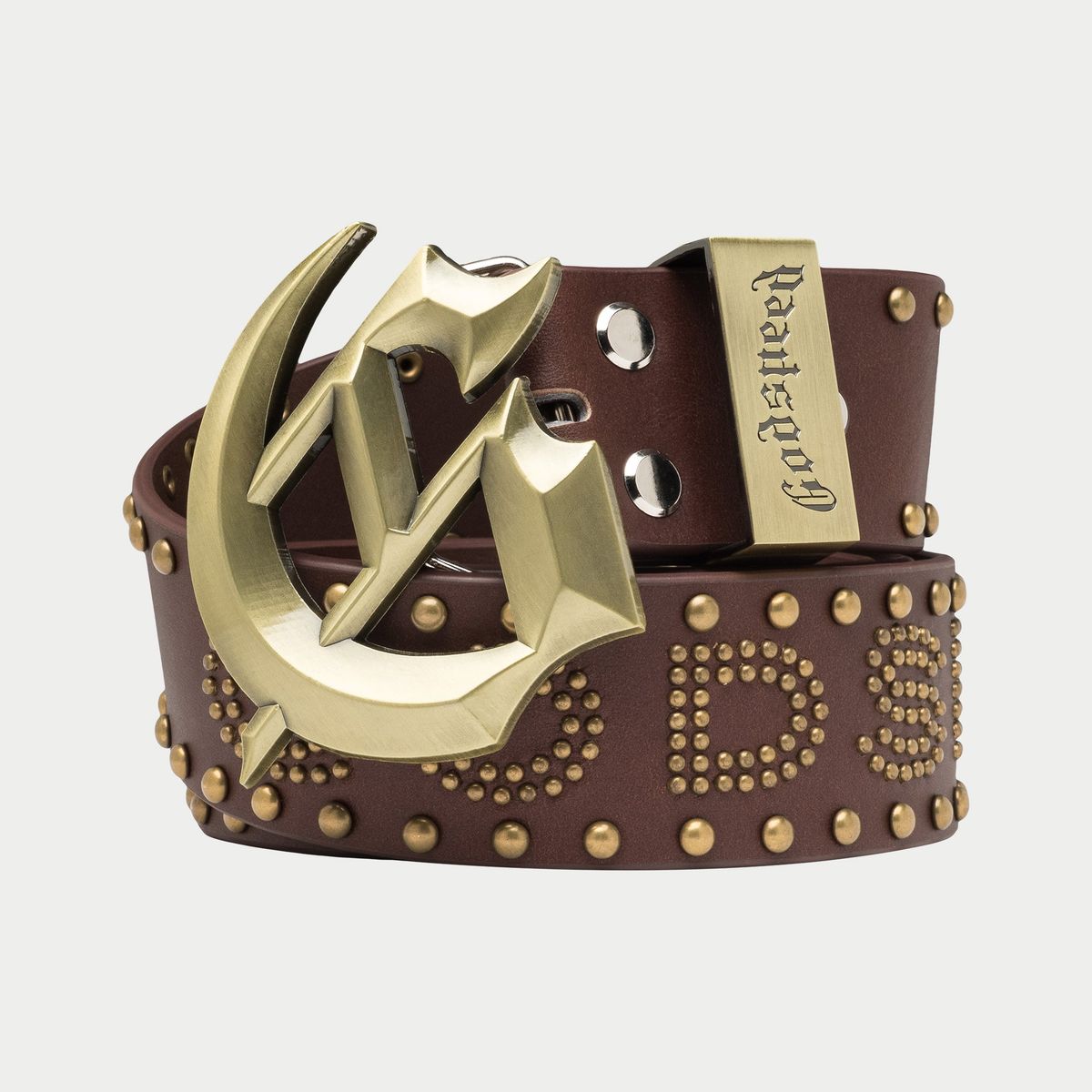 Godspeed "Forged GS Studded Belt" (Brown)