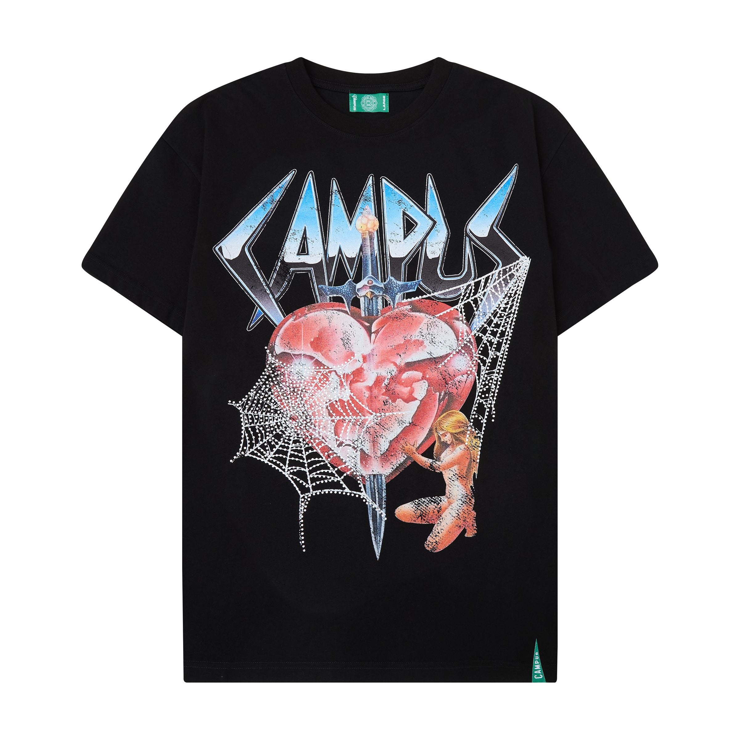 Campus "Broken Web" Tee (Black)