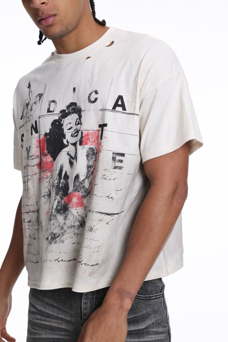 Syndicate "Explicit Tee" Cream Faded