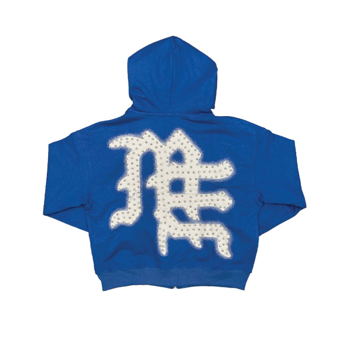 Mixed Emotion “Rhinestone” Hoodie (Blue)
