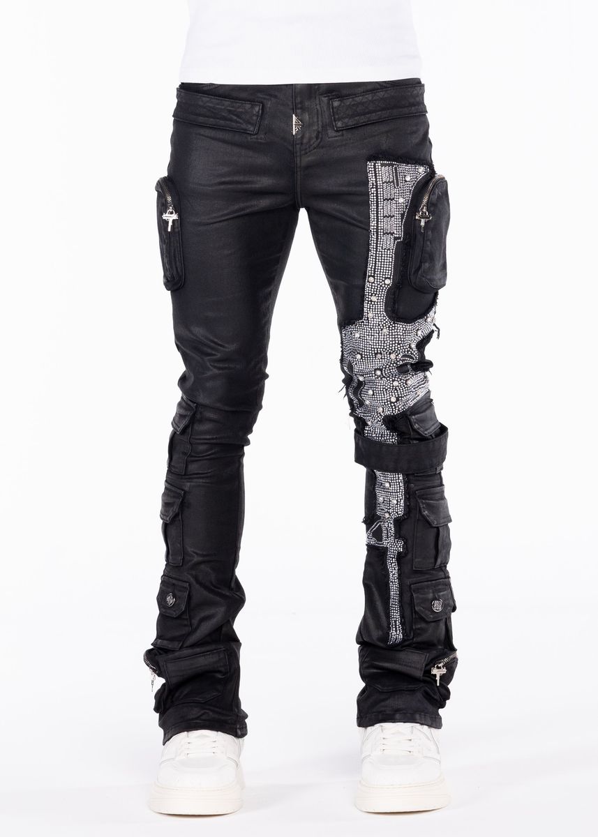 Guapi “Obsidian Black Machine Gun Denim" Jeans