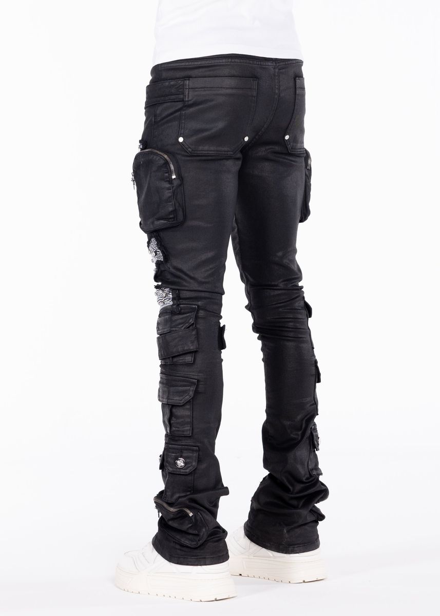 Guapi “Obsidian Black Machine Gun Denim" Jeans