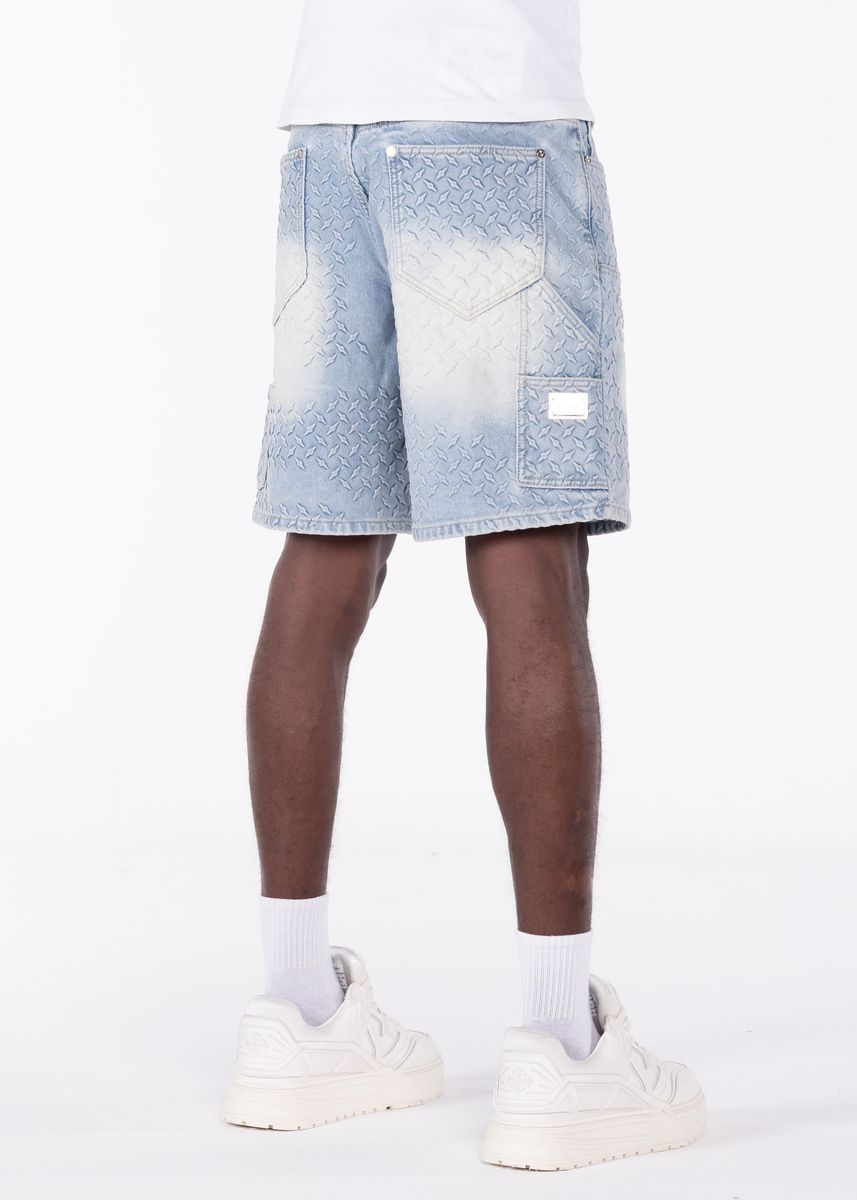Guapi “Aqua Blue Steel Plate Carpenter Shorts"