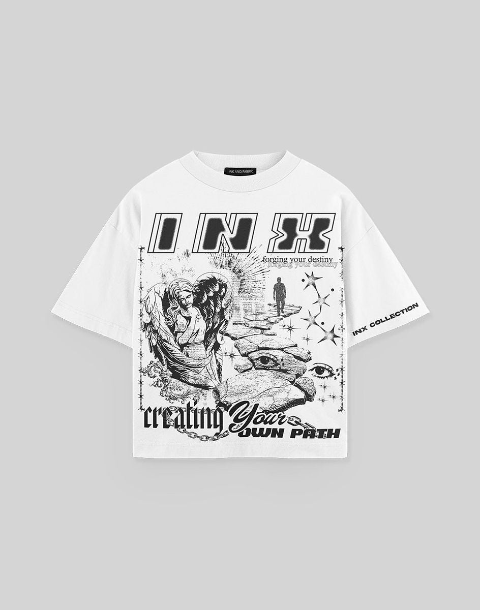 INK &amp; FABRIC "Forge Your Destiny Oversized Heavyweight T-Shirt"