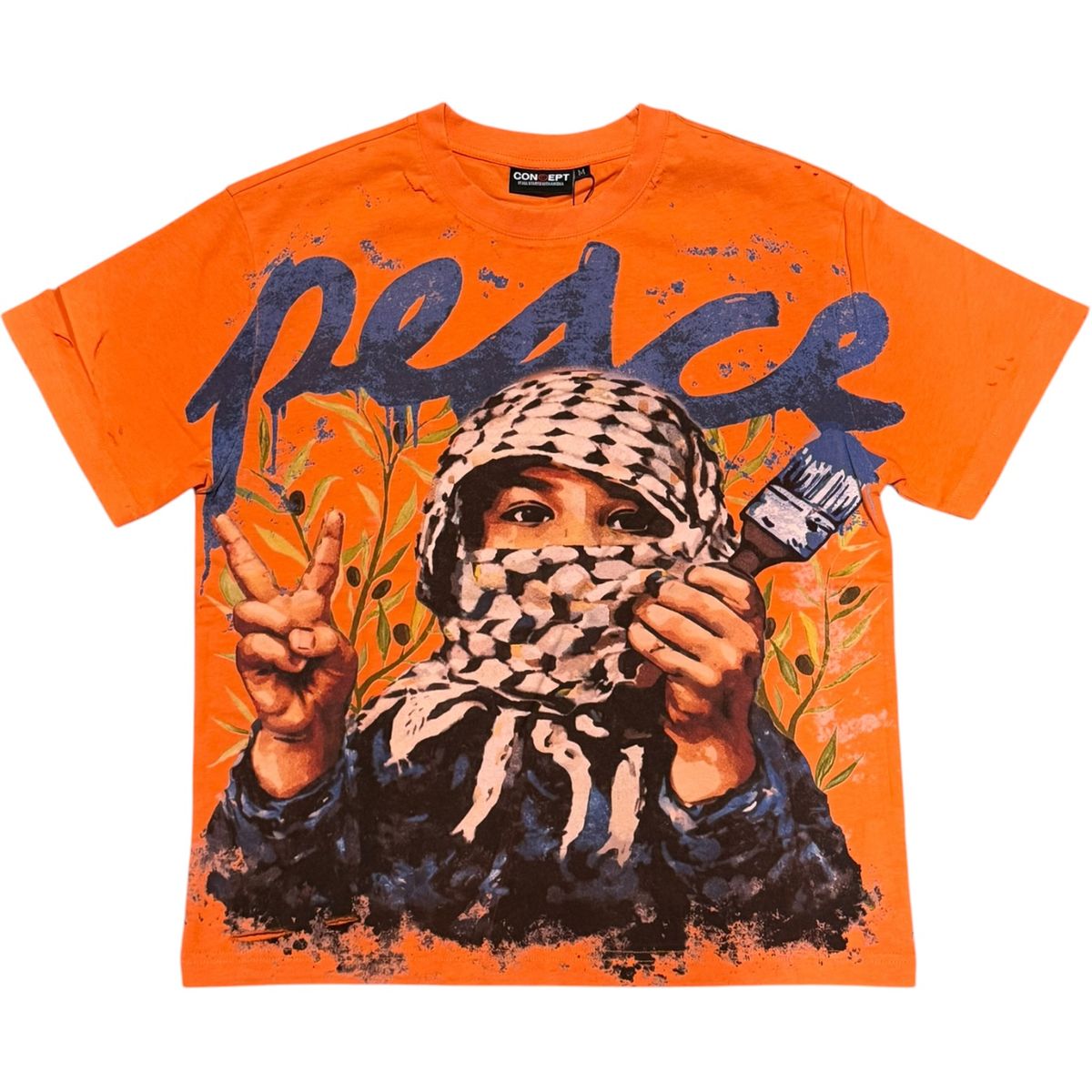 Concept La "Peace" Tee - Orange W