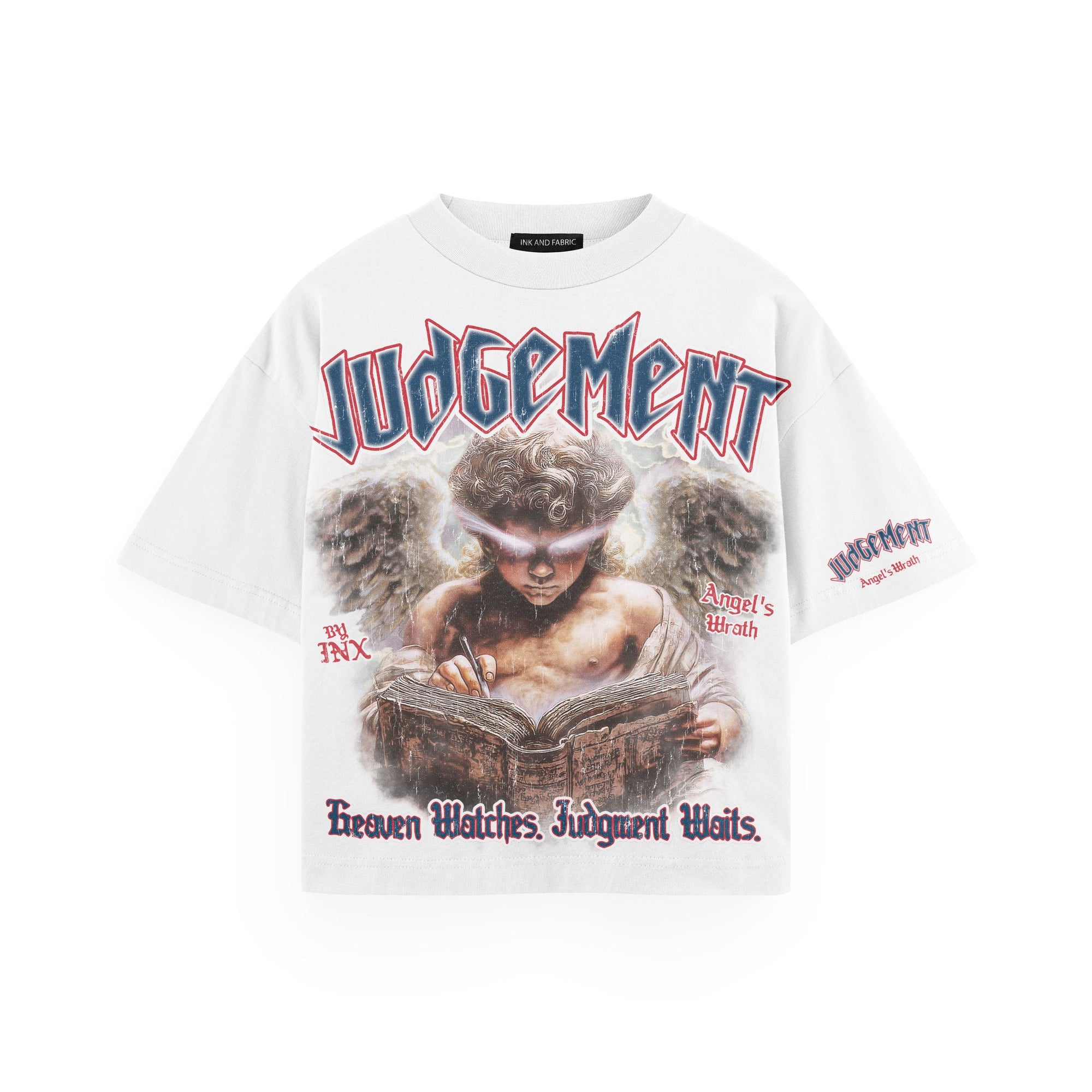 INK &amp; FABRIC "Judgement Oversized Heavyweight T-Shirt"