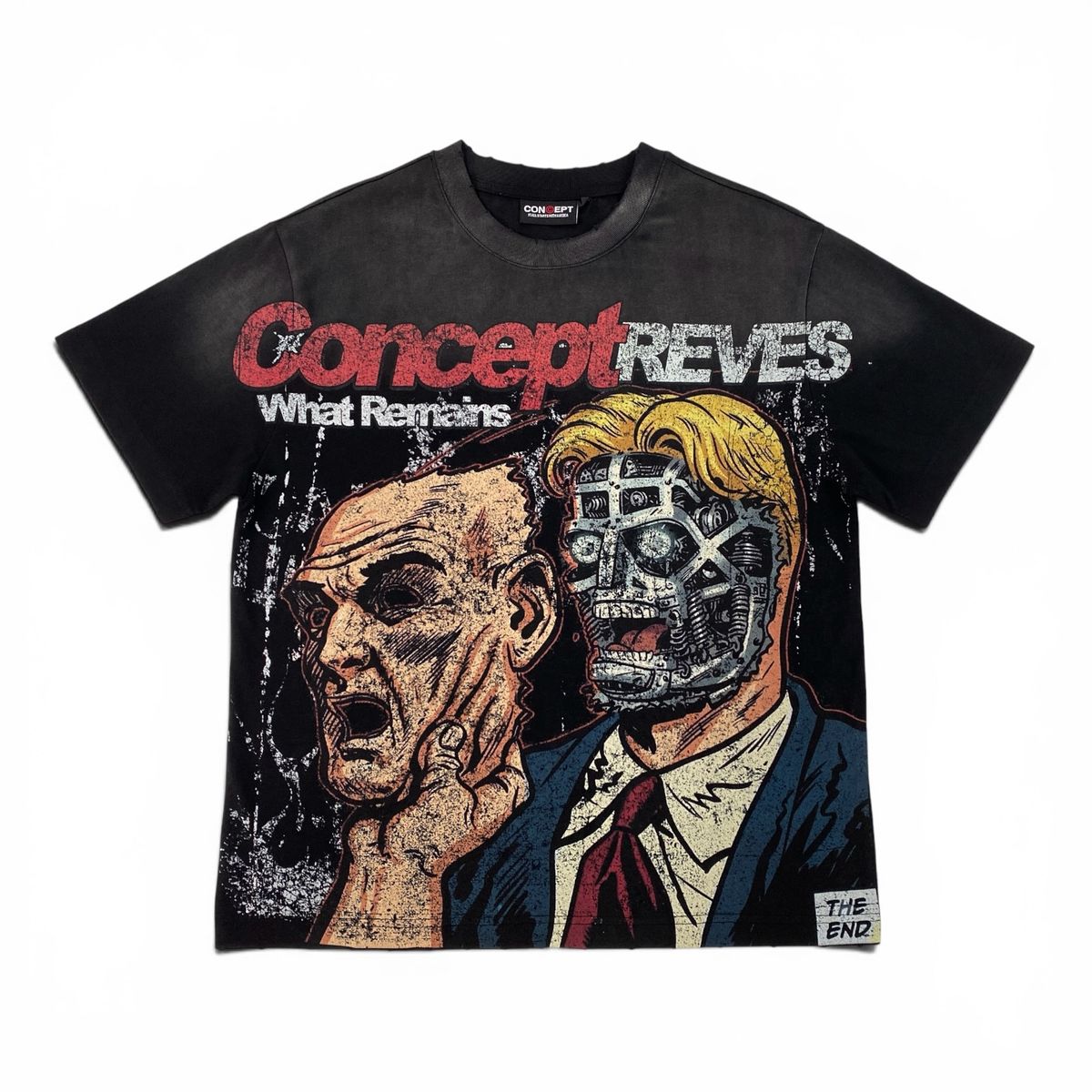 Concept La "Reves" Tee - Black Wash