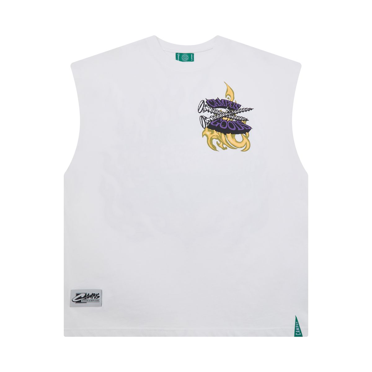 Campus "SCREWED CUTOFF TEE"