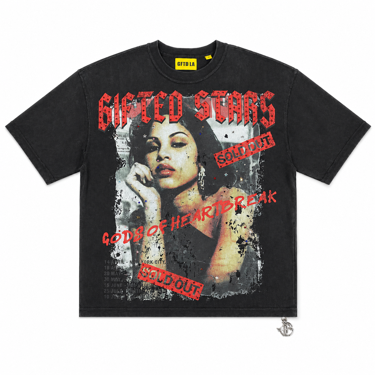 Gftd LA "HEARTBREAK BLK" Tee