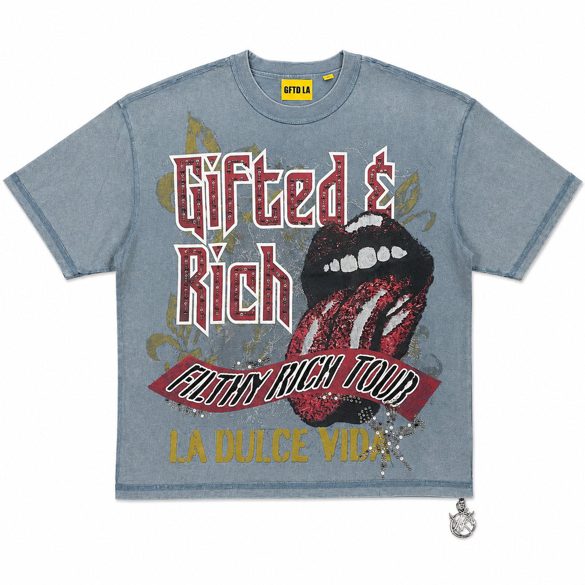 Gftd LA "GIFTED AND RICH BLUE" Tee