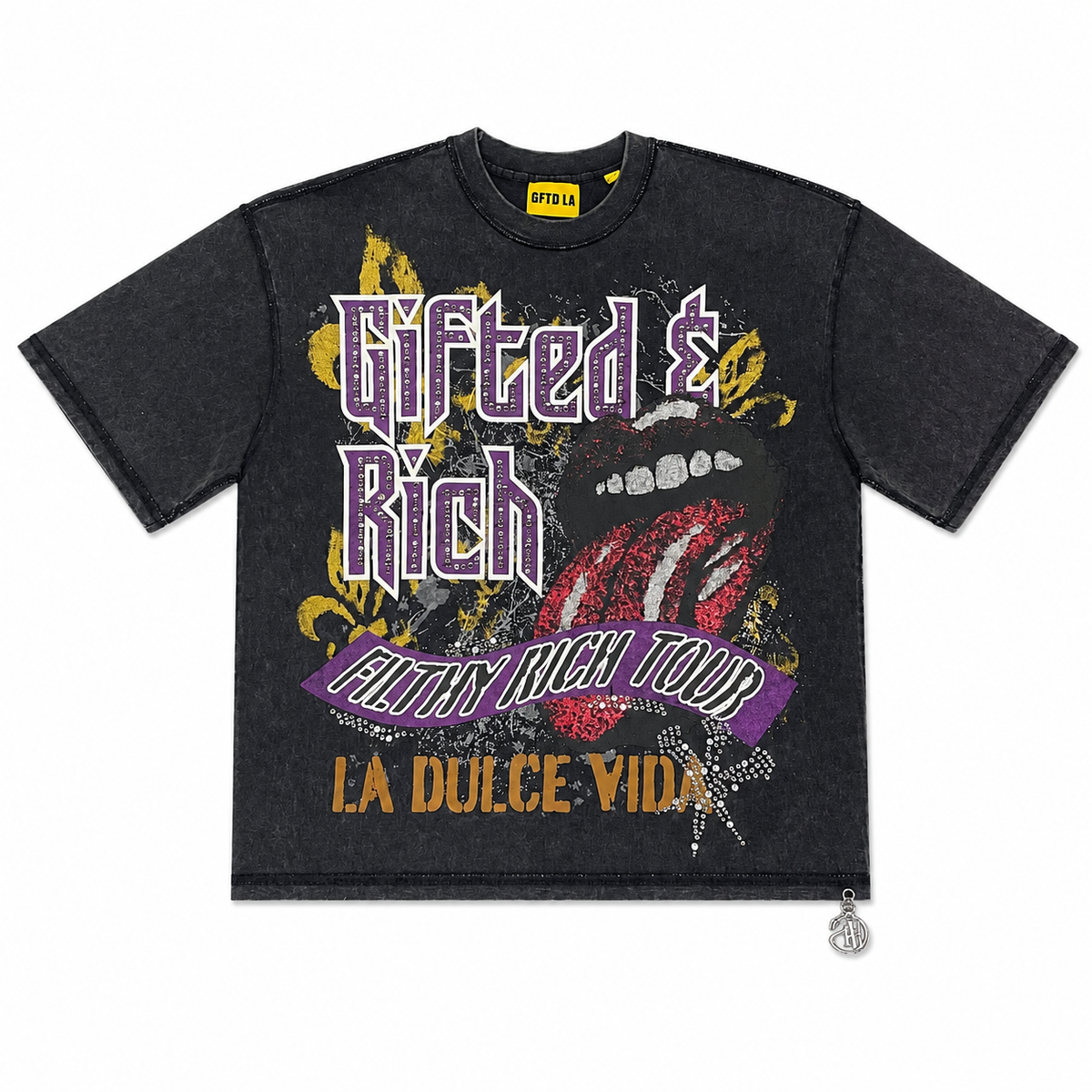 Gftd LA "GIFTED AND RICH BLK" Tee