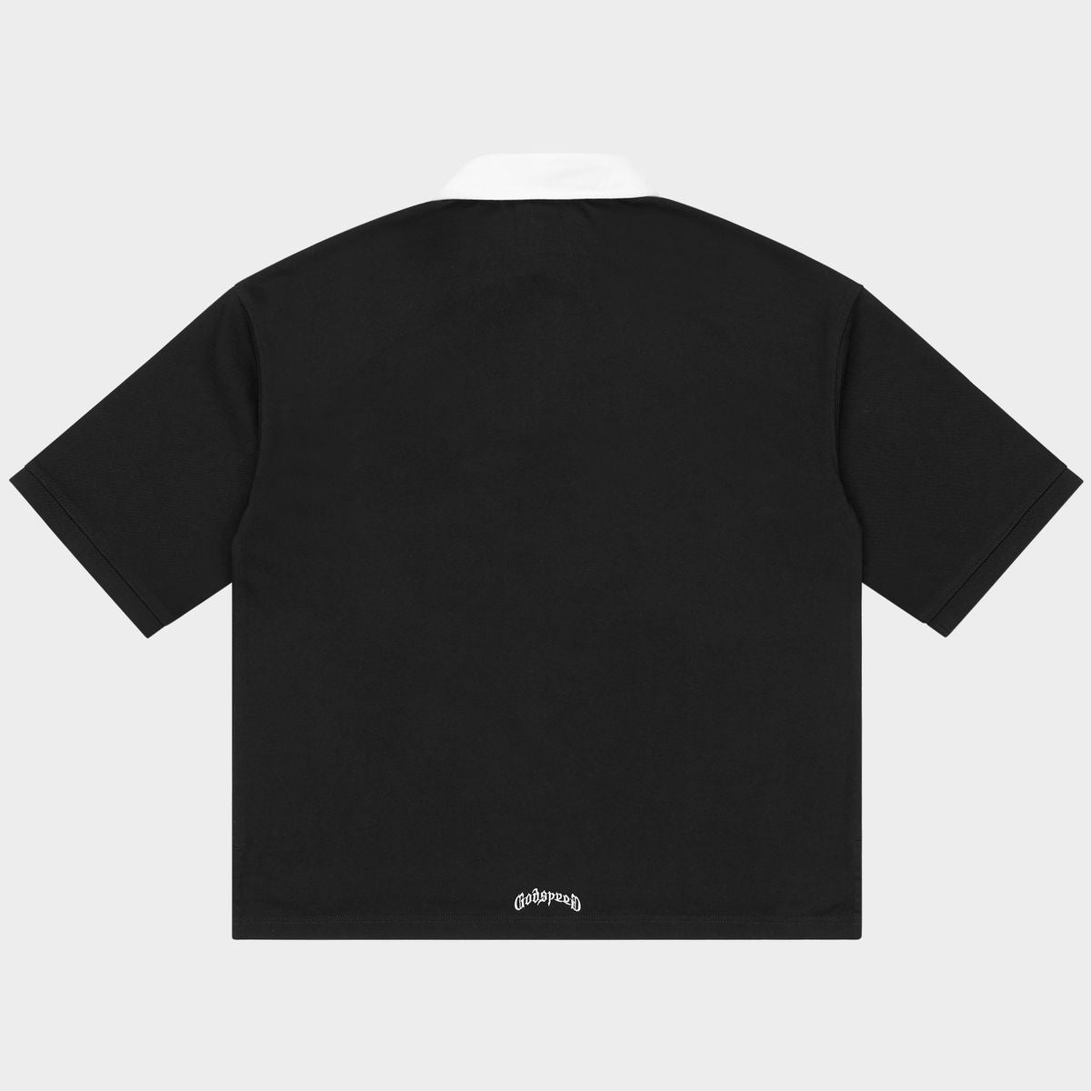 Godspeed “Victor Minimal Crest Polo" (Black)