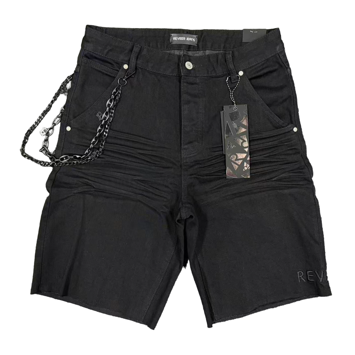 Reveer "CORE" JET BLACK JEAN SHORTS