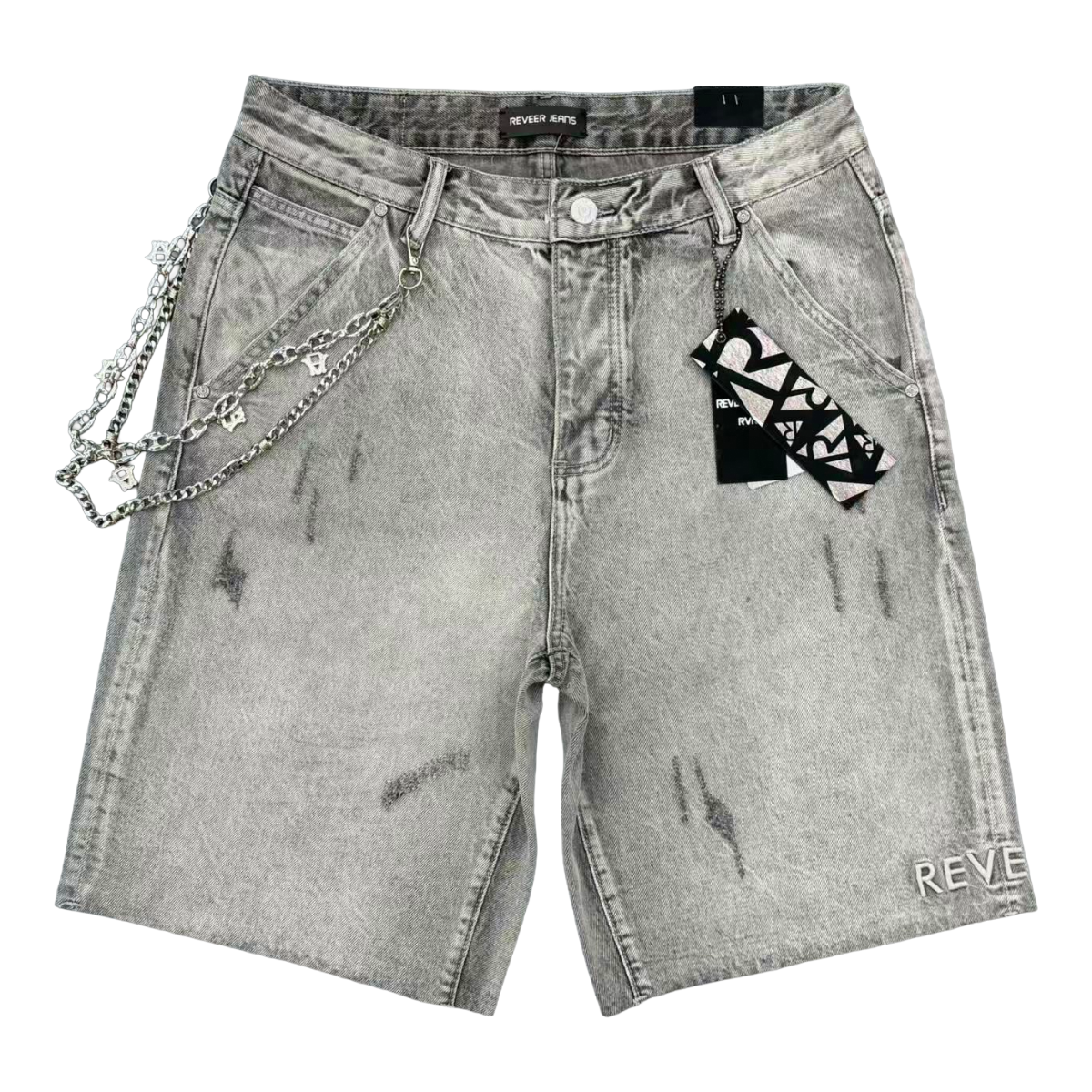 Reveer "CORE" ICE GREY JEAN SHORTS