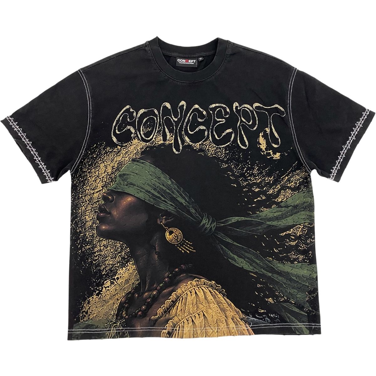 Concept La "Blinded" Tee - Black Wash