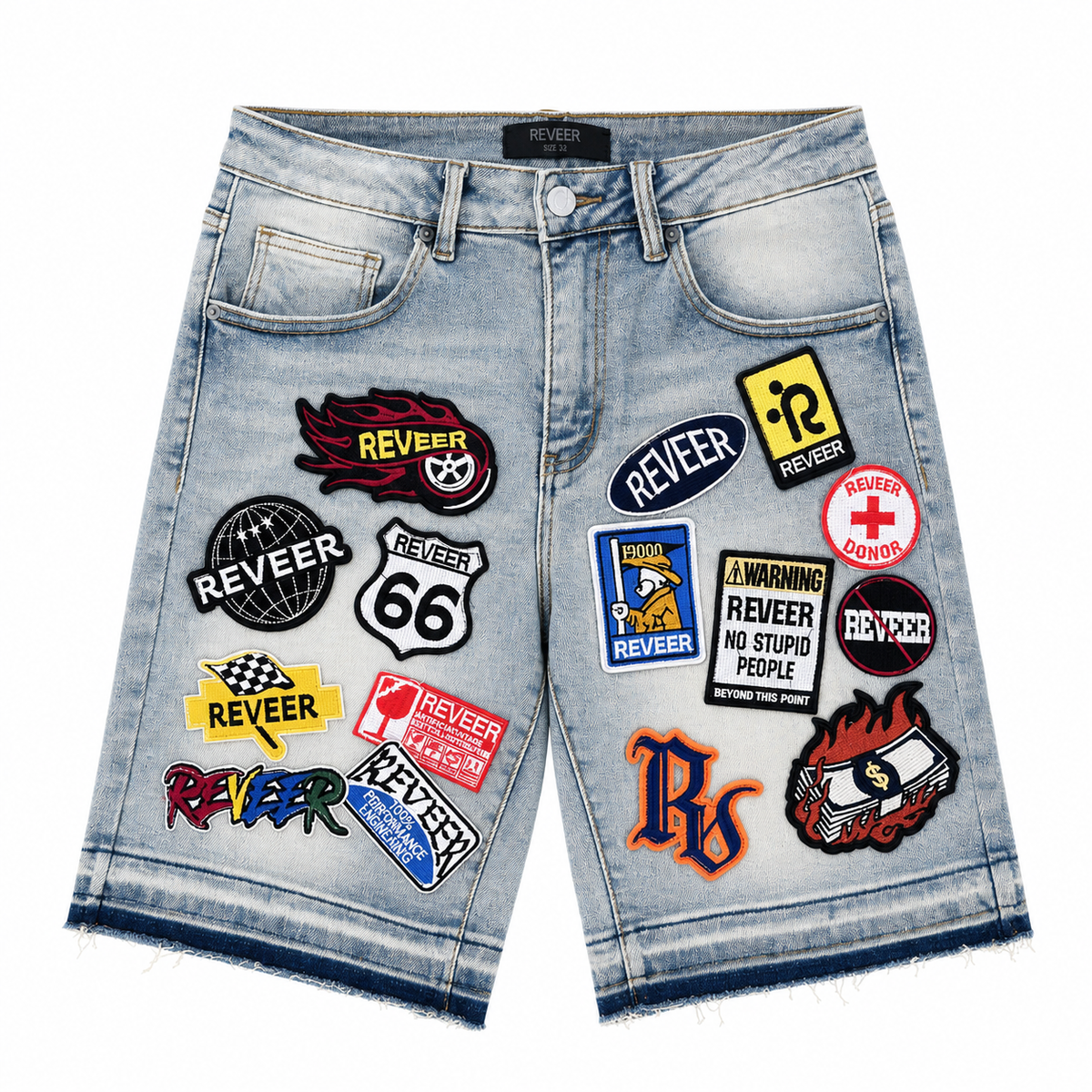 Reveer "PATCHWORK" JEAN SHORTS