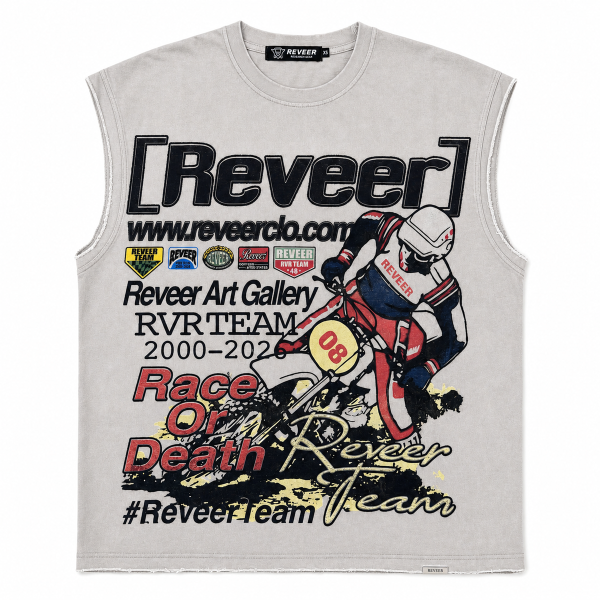 Reveer "MOTOCROSS" CUT OFF TEE (GREY)