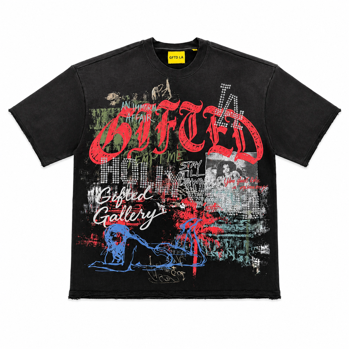Gftd LA "GALLERY FRENCH TERRY T BLK"