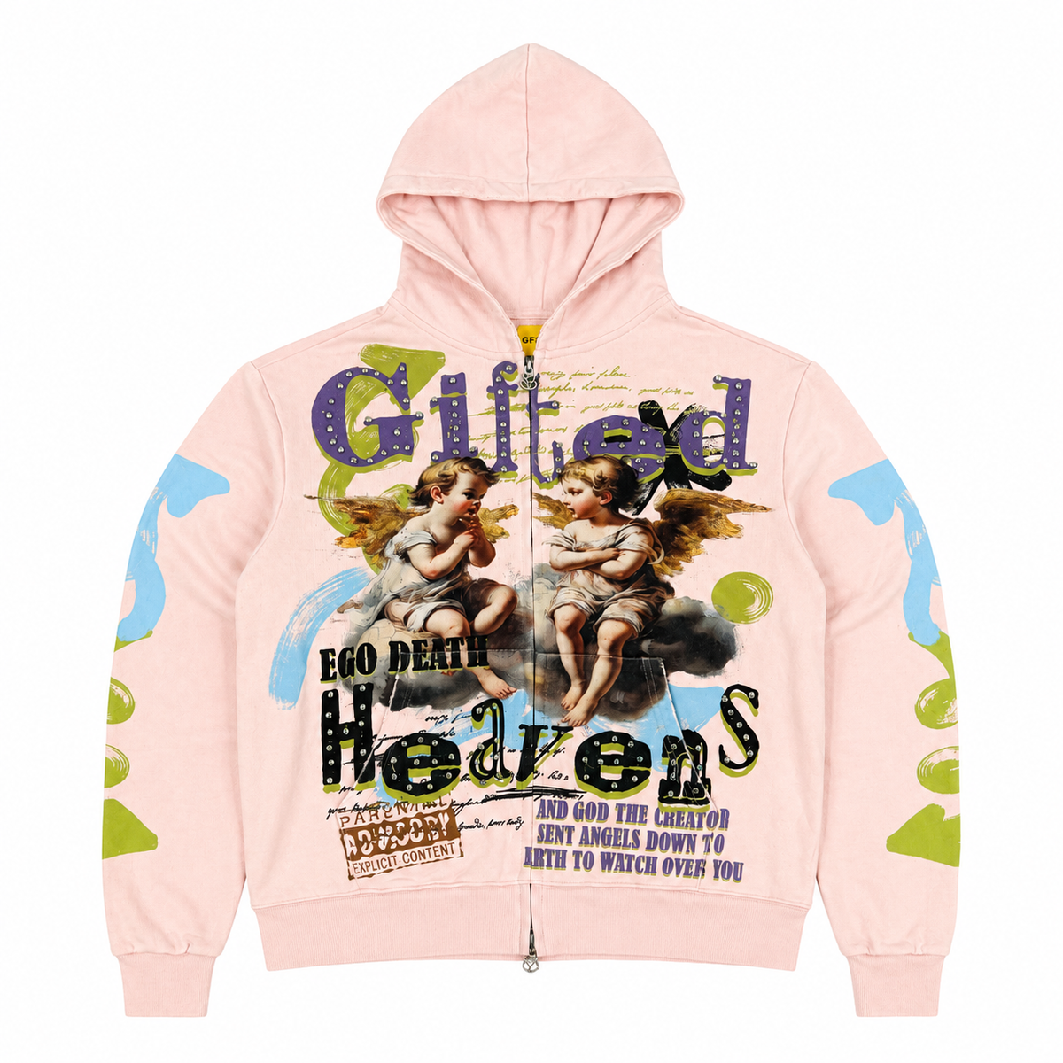 Gftd LA "EGO DEATH HOODIE PINK"