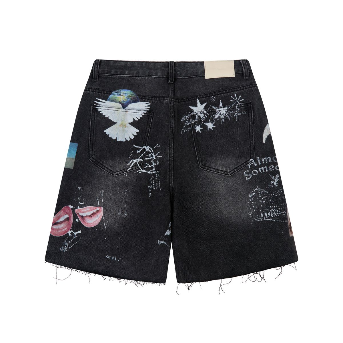 ALMOST SOMEDAY "GALLERY DENIM JORT" (BLACK)